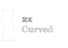 2x curved